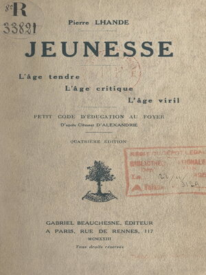 cover image of Jeunesse